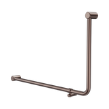 Nero Mecca Care 32mm Dda Toilet 90 Deg. Tube Grab Rail 600mm - Brushed Bronze