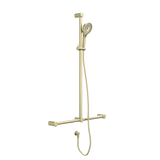Nero Mecca Care 32Mm T Bar Grab Rail And Adjustable Shower Set 1100X750Mm - Brushed Gold