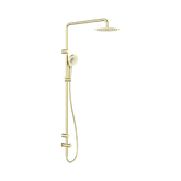 Nero Mecca Care 25mm Grab Rail 900mm Twin Shower Set - Brushed Gold