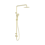 Nero Mecca Care 25mm Grab Rail 900mm Twin Shower Set - Brushed Gold