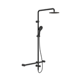 Nero Mecca Care 32mm T Bar Grab Rail 1100mm Twin Shower Set - Matte Black
