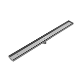 Nero Tile Insert V Channel 900X82Mm Floor Grate 50Mm Outlet - Gunmetal
