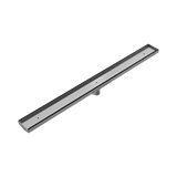 Nero Tile Insert V Channel 900X82Mm Floor Grate 50Mm Outlet - Gunmetal