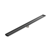 Nero Tile Insert V Channel 1200X82Mm Floor Grate 50Mm Outlet - Gunmetal