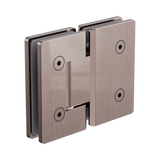 Nero 180 Degree Glass To Glass Shower Hinge 10Mm Glass - Brushed Bronze