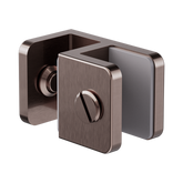 Nero OverPanel Glass To Glass Fitting 10Mm Glass - Brushed Bronze
