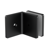 Nero 90 Degree Glass To Wall Bracket 10Mm Glass - Matte Black