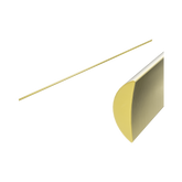 Nero Half Round Water Seal Rail 750Mm - Brushed Gold