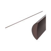 Nero Half Round Water Seal Rail 750Mm - Brushed Bronze