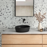 Naples Counter Top Circular Oliveri Basin - Black