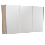 Universal Fienza Mirror Cabinet 1200 Scandi Oak Side Panels