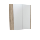 Universal Fienza Mirror Cabinet 600 With Scandi Oak Side Panels