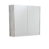 Fienza Universal Mirror Cabinet 750Mm With Industrial Side Panels Psc750X