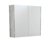Fienza Universal Mirror Cabinet 750Mm With Industrial Side Panels Psc750X