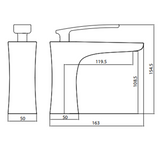 Perla Basin Paco Jaanson Mixer - White/Chrome