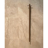 Meir Heated Vertical Towel Rail - Lustre Bronze