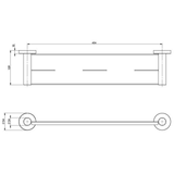 Radii Metal Phoenix Shelf Round Plate - Chrome