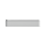 Eleanor Fluted Rectangle Fienza Above Counter Basin Gloss White 500X380X100mm Rb467