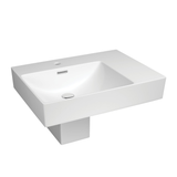 Fienza Tono 600 Wall Hung Basin With Shroud Left Hand Bowl Ceramic 1Th