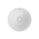 Aluca Round Fienza Semi-Inset Basin - Matte White