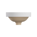 Aluca Round Fienza Semi-Inset Basin - Matte White