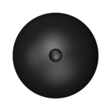 Aluca Slim Edge Fienza Basin 400mm Matte Black Ceramic Above Counter