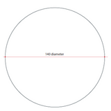 Ablaze Magnetic 140mm Round 3X Magnification Thermogroup Mirror