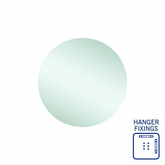 Rio Polished Edge Round Thermogroup Mirror 500mmØ - With Hangers