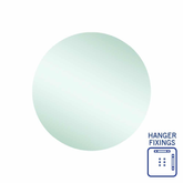 Rio Polished Edge Round Thermogroup Mirror 600mmØ - With Hangers