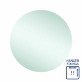 Rio Polished Edge Round Thermogroup Mirror 700mmØ - With Hangers