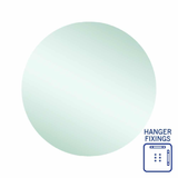 Rio Polished Edge Round Thermogroup Mirror 700mmØ - With Hangers