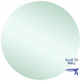 Rio Polished Edge Round Thermogroup Mirror 900mmØ - Glue to Wall