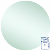 Rio Polished Edge Round Thermogroup Mirror 900mmØ - With Hangers