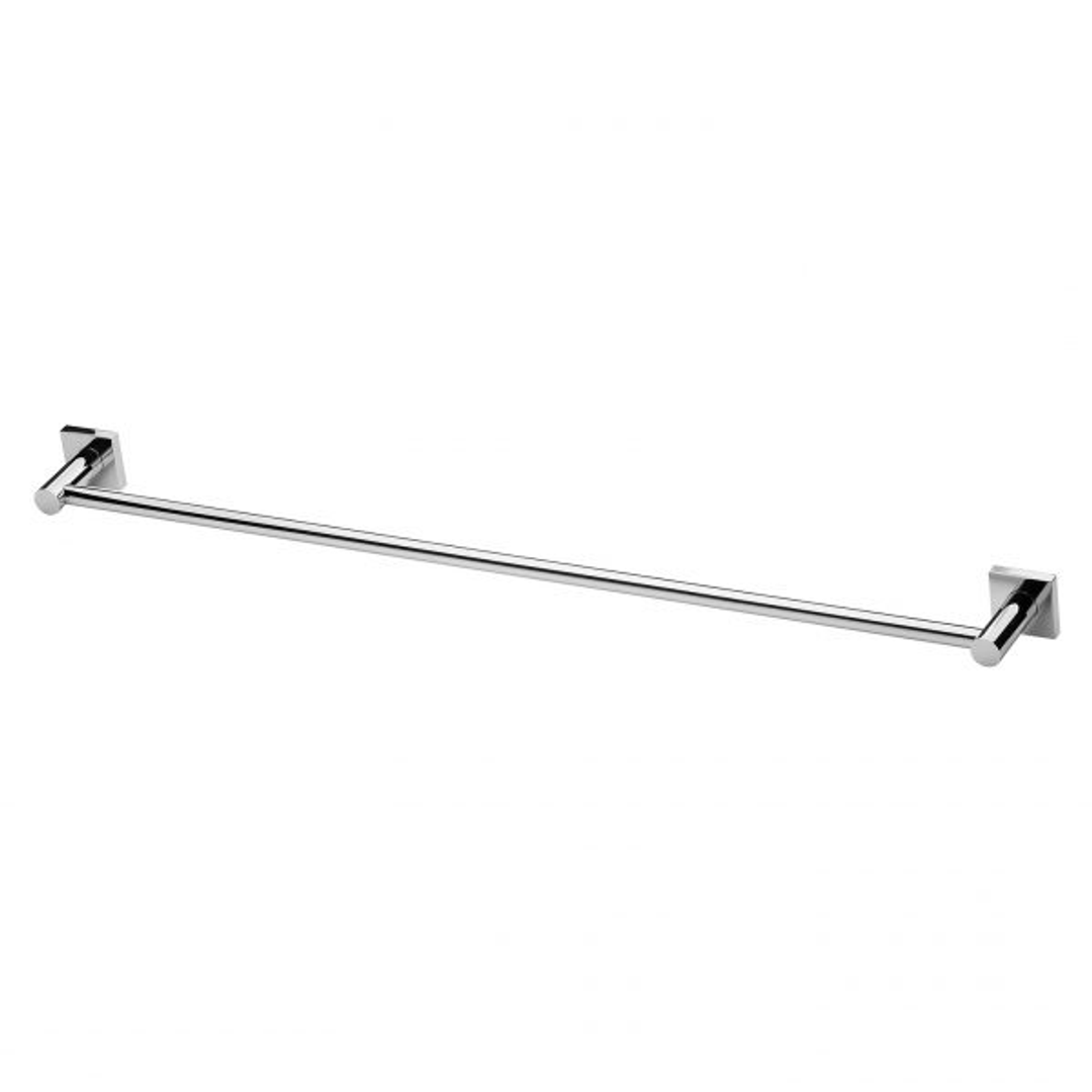 Phoenix RadII Single Towel Rail 800Mm Square - Chrome