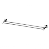 Radii Double Phoenix Towel Rail 800mm Square Plate - Chrome