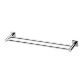 Radii Double Phoenix Towel Rail 600Mm Square Plate - Chrome