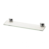 Radii Glass Phoenix Shelf Square Plate - Chrome
