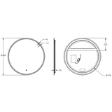 Sphere LED Remer Mirror 800 x 800 - Matt White