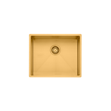 Spectra Single Bowl Oliveri Sink Inc Drain Tray Chopping Board & Basket Wastes - Gold