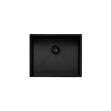 Spectra Single Bowl Oliveri Sink Inc Drain Tray Chopping Board & Basket Wastes - Black