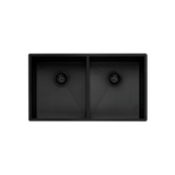 Spectra Double Bowl Oliveri Sink - Black