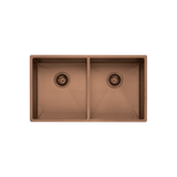 Spectra Double Bowl Oliveri Sink - Copper