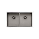 Spectra Double Bowl Oliveri Sink - Gunmetal