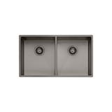 Spectra Double Bowl Oliveri Sink - Gunmetal