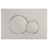 Fienza Sigma Round Button Flush Plate - Brushed Nickel