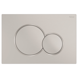 Fienza Sigma Round Button Flush Plate - Brushed Nickel