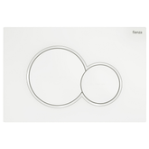 Fienza Sigma Round Button Flush Plate - Matte White