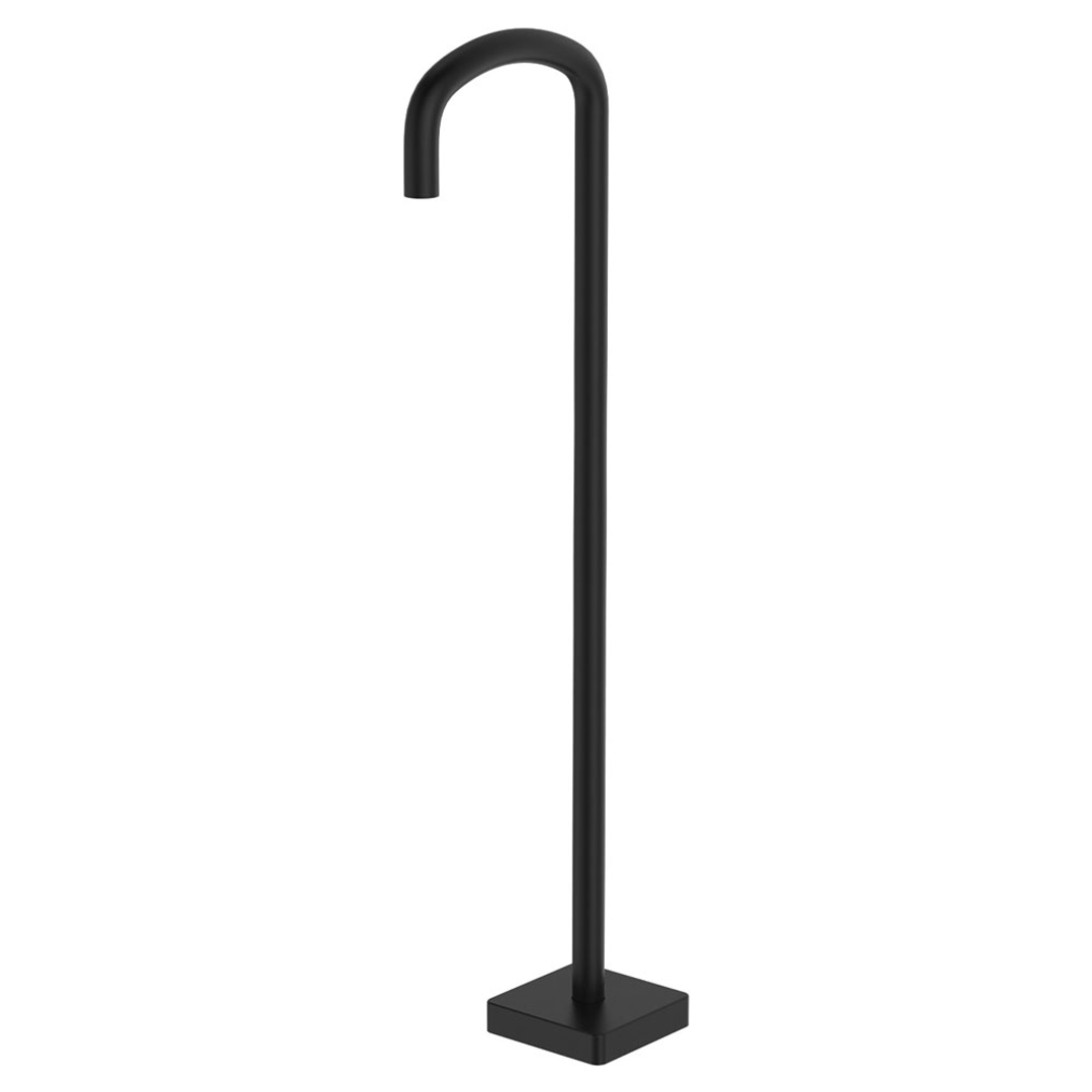 Fienza Tono Freestanding Floor Mounted Bath Outlet Matte Black