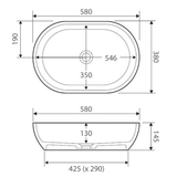 Nero Solid Surface Fienza Basin