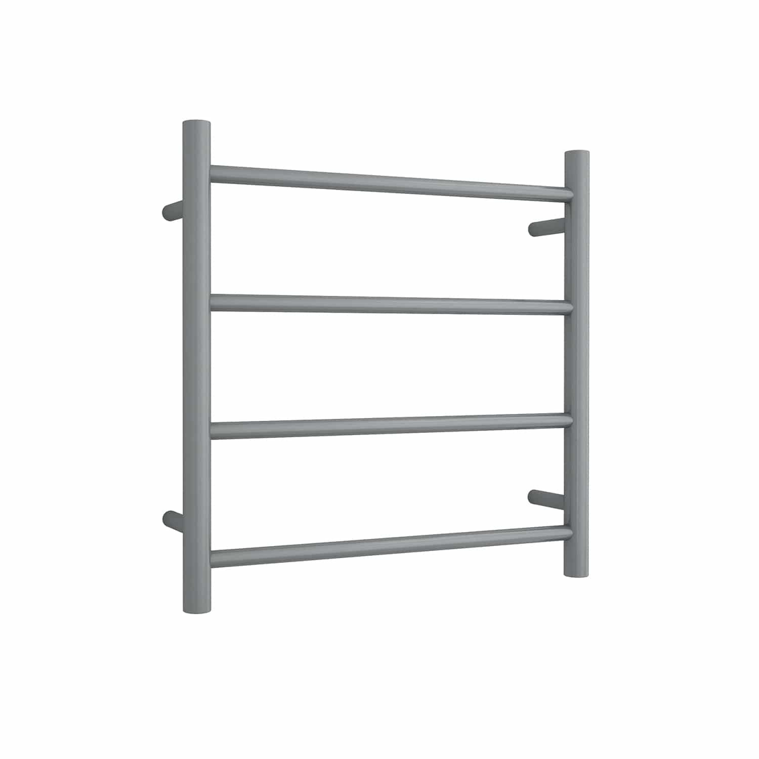 Thermorail Straight/ Round Heated 550X550X122mm 41W 4 Bar - Gun Metal